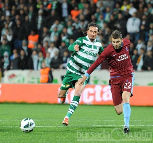 Bursaspor-Trabzonspor maçı fotoğrafları