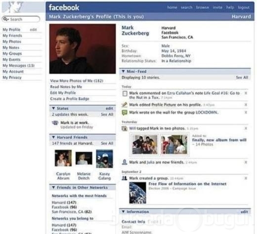 Facebook'un evrimi