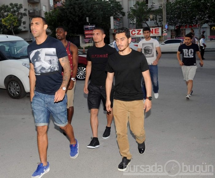 Bursasporlu futbolculardan Yazıcı'ya ziyaret 