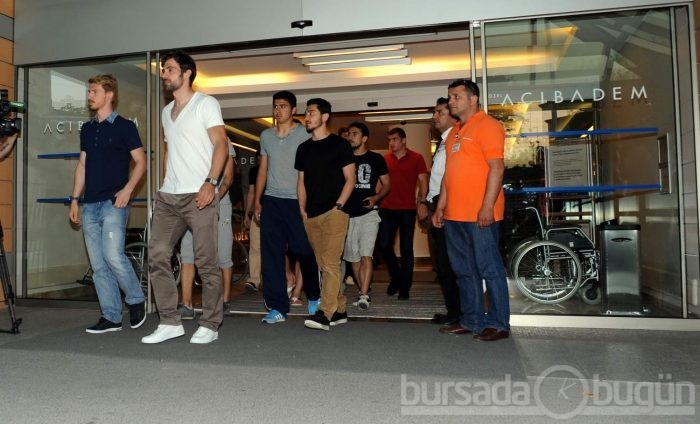 Bursasporlu futbolculardan Yazıcı'ya ziyaret 