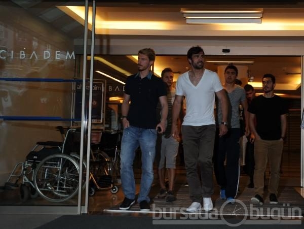 Bursasporlu futbolculardan Yazıcı'ya ziyaret 