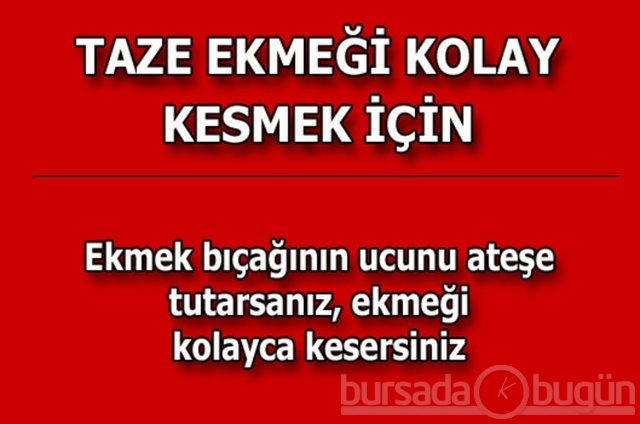 Hayat kurtaran pratik bilgiler!