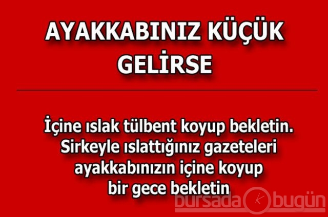 Hayat kurtaran pratik bilgiler!