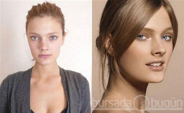 Süper modellerin makyajsız halleri