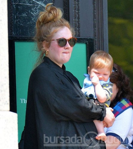 Adele ve 8 aylık oğlu