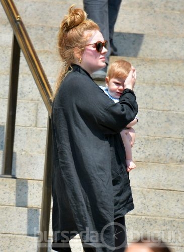 Adele ve 8 aylık oğlu