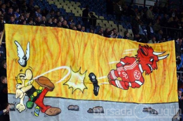 Birbirinden güzel tribün şovları