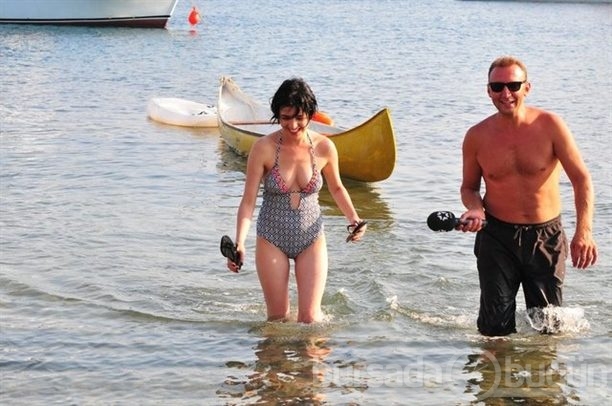 Vasfiye Teyze'nin deniz keyfi
