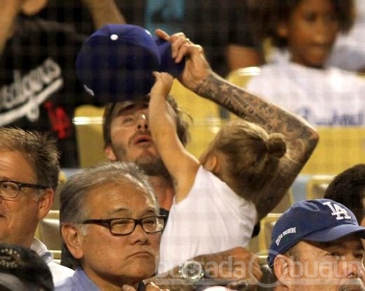 David Beckham ve kızı Harper Seven
