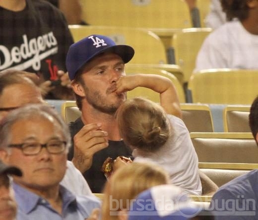 David Beckham ve kızı Harper Seven