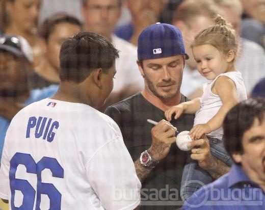 David Beckham ve kızı Harper Seven