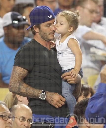 David Beckham ve kızı Harper Seven