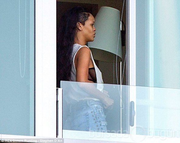 Rihanna yorgunluğa yenik düştü