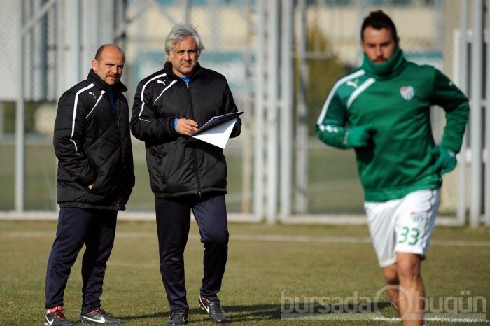 Bursaspor'da neşeli antrenman