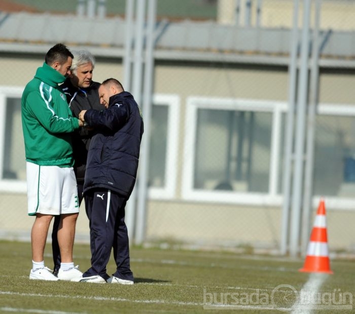 Bursaspor'da neşeli antrenman