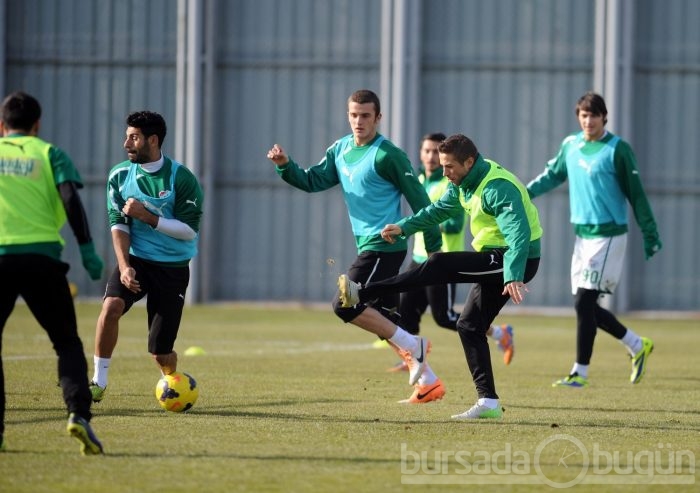Bursaspor'da neşeli antrenman