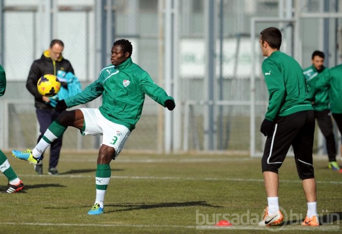 Bursaspor'da neşeli antrenman