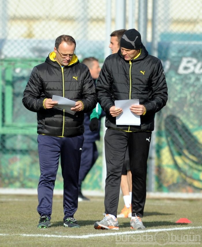 Bursaspor'da neşeli antrenman