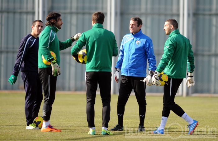 Bursaspor'da neşeli antrenman