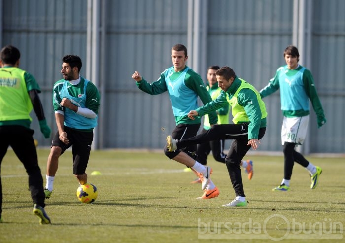 Bursaspor'da neşeli antrenman