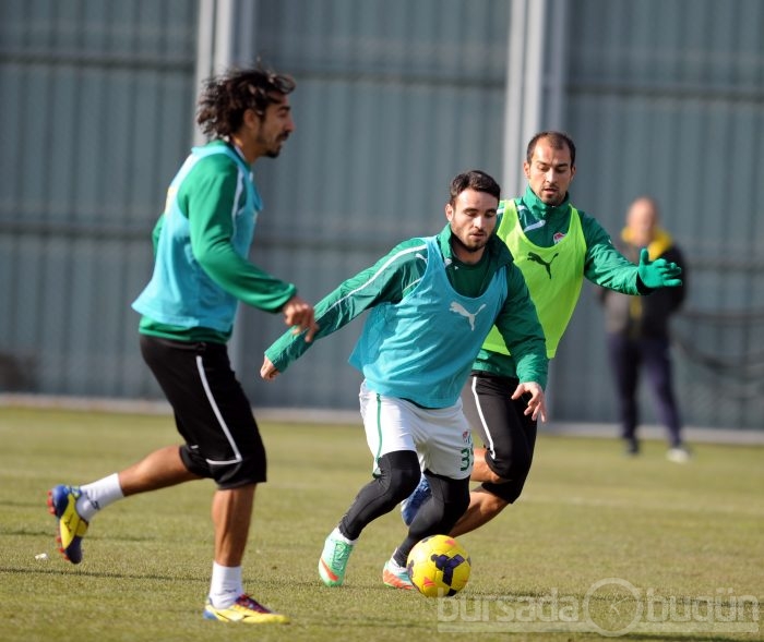 Bursaspor'da neşeli antrenman