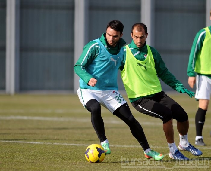 Bursaspor'da neşeli antrenman