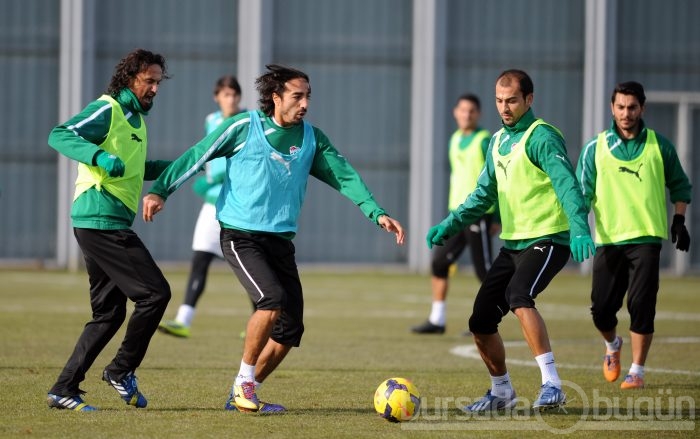 Bursaspor'da neşeli antrenman