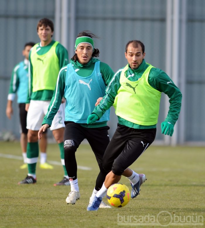 Bursaspor'da neşeli antrenman