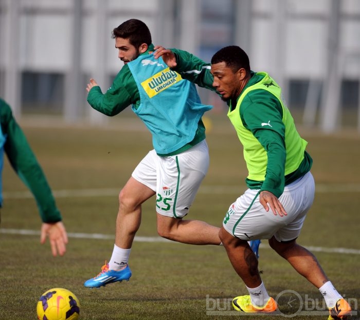 Bursaspor'da neşeli antrenman