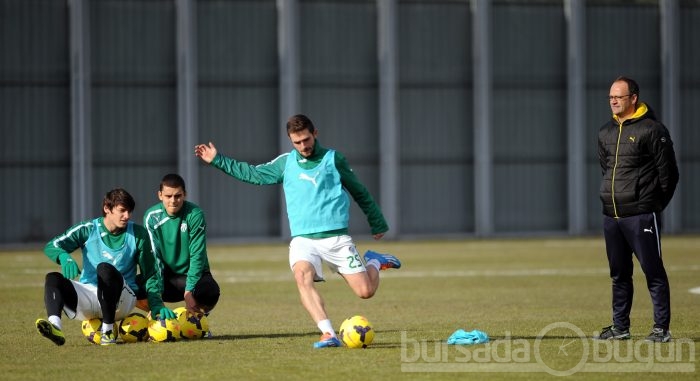 Bursaspor'da neşeli antrenman