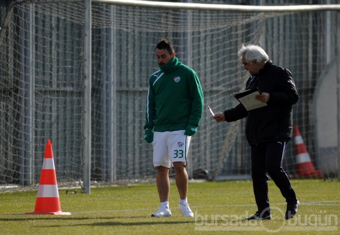 Bursaspor'da neşeli antrenman