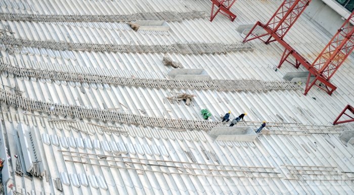 Timsah Arena hızla yükseliyor