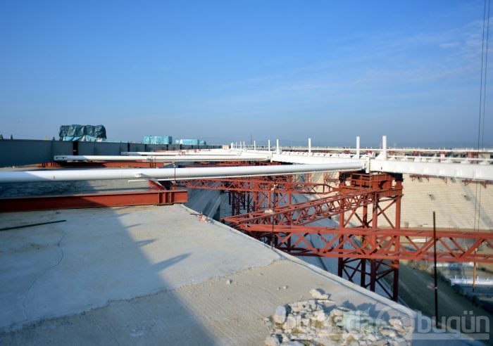 Timsah Arena hızla yükseliyor