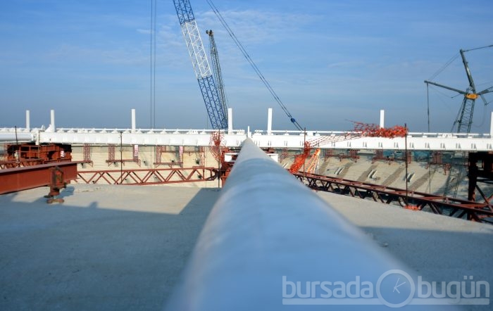 Timsah Arena hızla yükseliyor