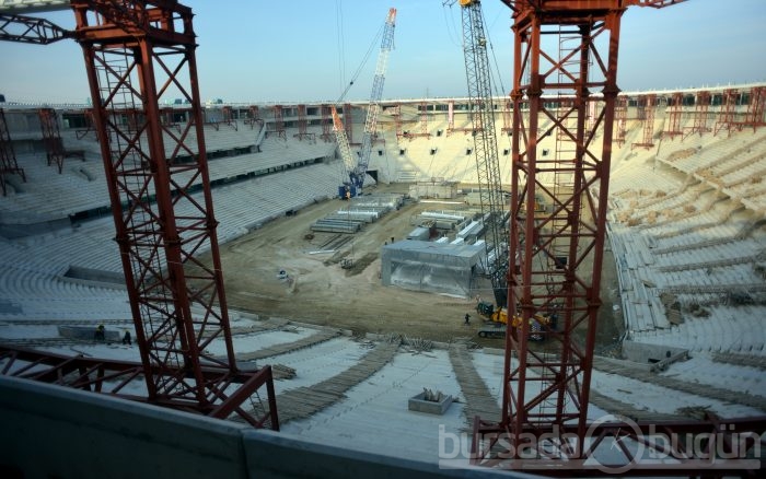 Timsah Arena hızla yükseliyor