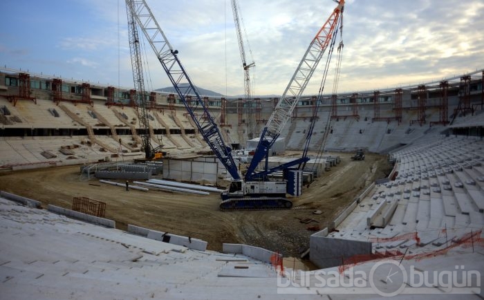 Timsah Arena hızla yükseliyor