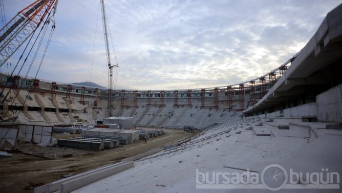 Timsah Arena hızla yükseliyor
