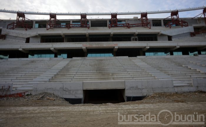 Timsah Arena hızla yükseliyor