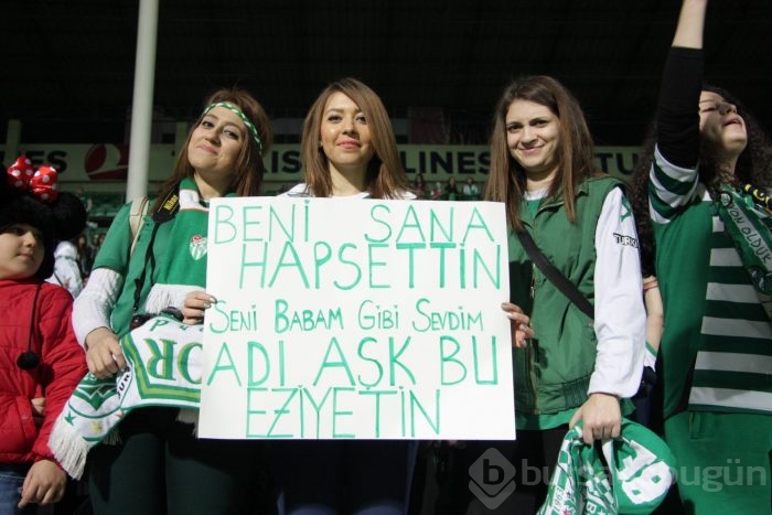 Bayanların ve çocukların Bursaspor aşkı!