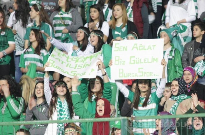 Bayanların ve çocukların Bursaspor aşkı!