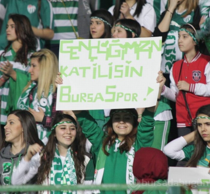 Bayanların ve çocukların Bursaspor aşkı!