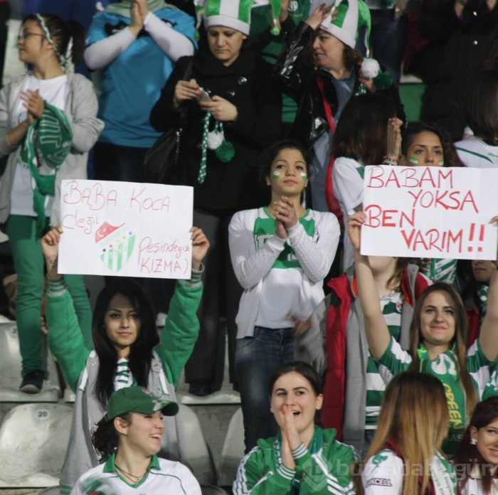Bayanların ve çocukların Bursaspor aşkı!
