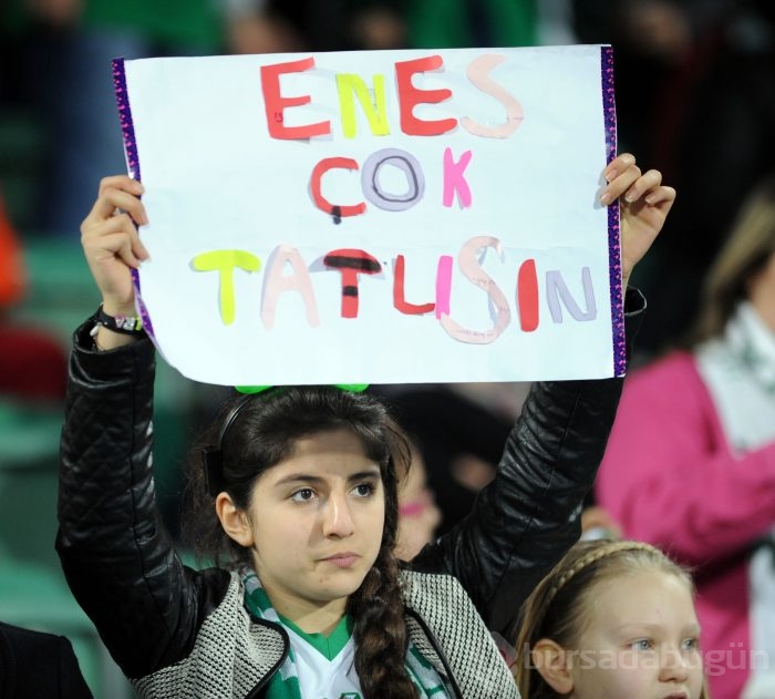 Bayanların ve çocukların Bursaspor aşkı!