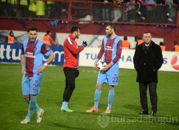 Trabzon'da maç yarıda kaldı!