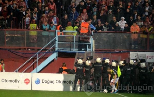 Trabzon'da maç yarıda kaldı!