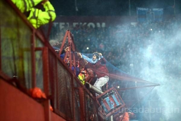 Trabzon'da maç yarıda kaldı!