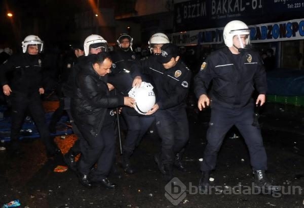 Trabzon'da maç yarıda kaldı!