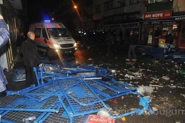 Trabzon'da maç yarıda kaldı!