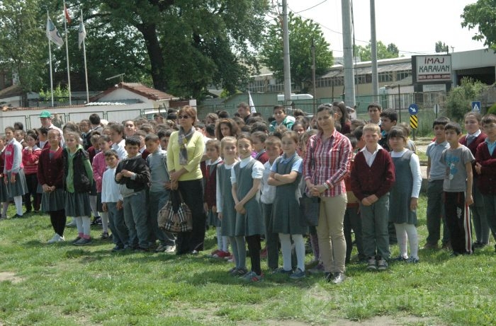 Bursa'da miniklerin trafik coşkusu