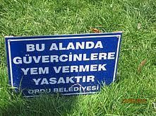 İbretlik yasak tabelaları...